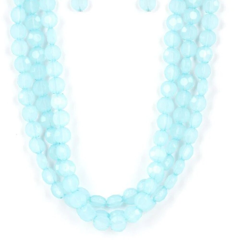 Paparazzi Boundless Bliss Blue Necklace & Earrings Set